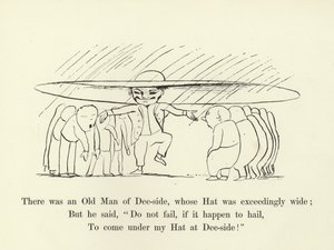 Es war ein alter Mann von Dee-side, dessen Hut war außerordentlich breit von Edward Lear