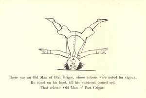 Es war ein alter Mann von Port Grigor, dessen Handlungen für ihre Energie bekannt waren von Edward Lear