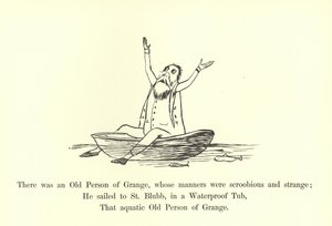 Es war eine alte Person aus Grange, deren Manieren seltsam und sonderbar waren von Edward Lear