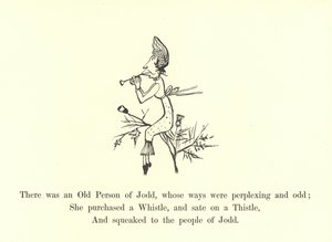 Es war eine alte Person von Jodd, deren Wege verwirrend und seltsam waren von Edward Lear