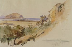 Blick in der Nähe von Palermo von Edward Lear