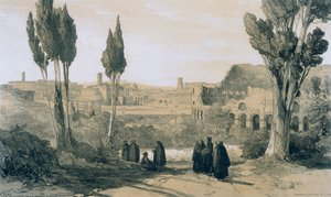 Ansichten von Rom und seiner Umgebung: Rom vom Kloster Ss. Giovanni e Paolo von Edward Lear