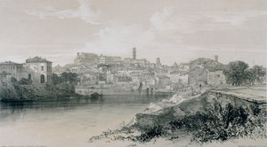 Ansichten von Rom und seiner Umgebung: Rom von der Via Porta San Paolo von Edward Lear