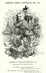 Karikatur: Algernon Bertram Freeman-Mitford von Edward Linley (after) Sambourne