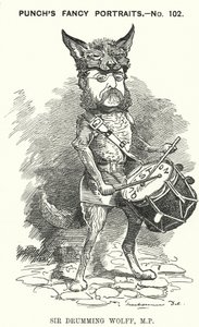 Henry Drummond Wolff, englischer konservativer Politiker (Karikatur) von Edward Linley (after) Sambourne