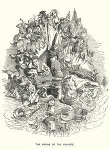 Die Sirenen der Küste - Britische Küstenferienorte (Stich) von Edward Linley (after) Sambourne