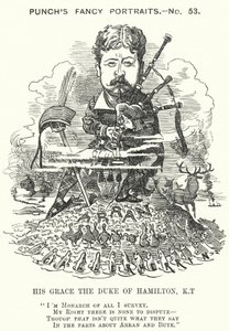Punch-Karikatur: William Douglas Hamilton