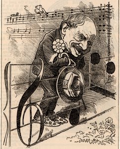 Karikatur von Julius Benedict