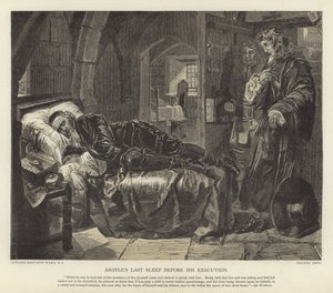 Argyles letzter Schlaf vor seiner Hinrichtung von Edward Matthew Ward