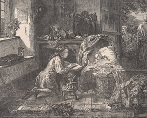 Benjamin Wests erster Versuch in der Kunst, aus Illustrated London News, 12. Mai 1849