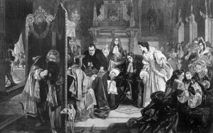 König Jakob II. 1633-1701 erhält Nachricht von der Landung des Prinzen von Oranien, 1890