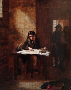 Napoleon im Gefängnis von Nizza 1794 von Edward Matthew Ward