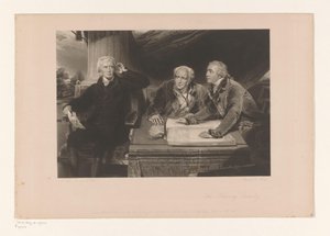 Porträt von Sir Francis Baring, mit seinem Bruder und seinem Schwiegersohn von Edward McInnes