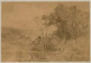 Landschaft, Wälder (#36), um 1880er Jahre von Edward Mitchell Bannister