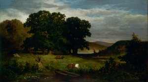 Eichen, 1876 von Edward Mitchell Bannister