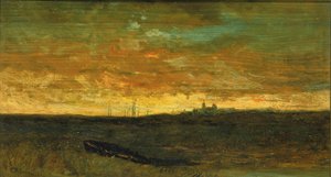 Sonnenuntergangsszene von Edward Mitchell Bannister