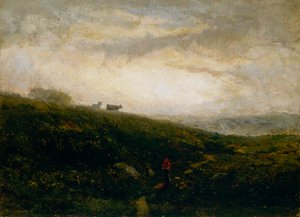 Ohne Titel, Kühe steigen einen Hügel hinab, 1881