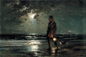 Lebensrettungspatrouille, ca. 1893 von Edward Moran