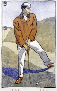Golfspieler - in „Golfkalender“ von Edward Penfield