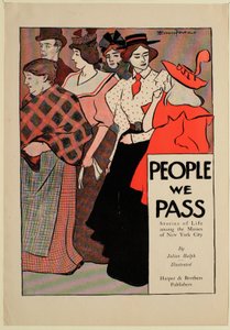 Menschen, an denen wir vorbeigehen von Julian Ralph, Harper & Brothers Publishers von Edward Penfield
