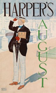 Plakat für Harpers New Monthly Magazine, August 1893
