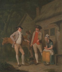 Die Kuh und Güter der Witwe Costard, die wegen Steuern gepfändet wurden, werden durch die Großzügigkeit von Johnny Pearmain eingelöst