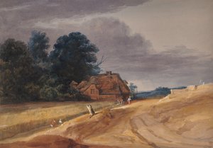 Landschaft mit Hütte von Edward Pretty