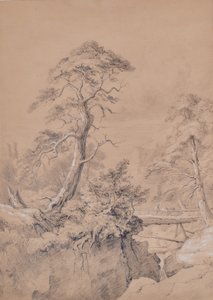 Landschaft mit Holzbrücke von Edward Pretty
