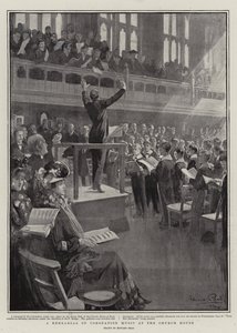 Eine Probe der Krönungsmusik im Church House von Edward Read