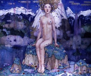 Liebe in den Alpen, ca. 1920 von Edward Reginald Frampton