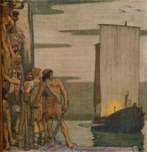 Die Landung des heiligen Patrick in Irland, ca. 1912, 1914
