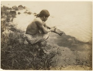 [Ich werde meinen Körper baden - Ich werde ihn von dem abscheulichen Ding reinigen] von Edward S. Curtis