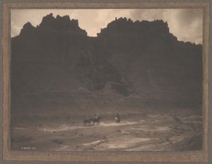 Im Schatten der Klippe von Edward S. Curtis