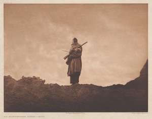 Portfolio III, Platte 110: Der Bergschafjäger von Edward S. Curtis
