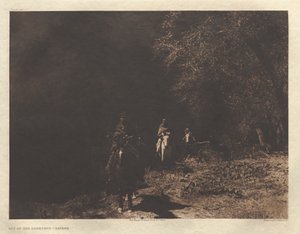 Portfolio I, Platte 37: Aus der Dunkelheit-Navaho von Edward S. Curtis