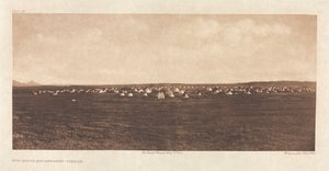 Portfolio VI, Platte 192: Sonnentanz Lager - Piegan von Edward S. Curtis