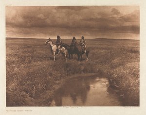 Portfolio VI, Platte 209: Die drei Häuptlinge - Piegan von Edward S. Curtis