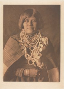 Portfolio XVII, Tafel 613: Ein Zuñi-Mädchen von Edward S. Curtis