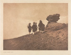 Portfolio XVI, Platte 573: Acoma-Wassermädchen von Edward S. Curtis
