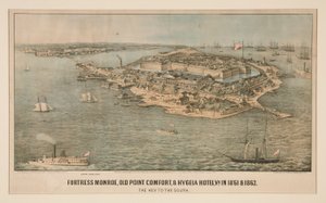 Festung Monroe, Old Point Comfort, & Hygeia Hotel, Va. in 1861 & 1862 von Edward Sachse