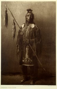 Amerikanische Indianer: Porträt eines Apsaroke Kriegers