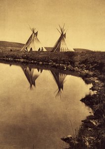 Am Wasser: Camp Piegan am Wasser von Edward Sheriff Curtis