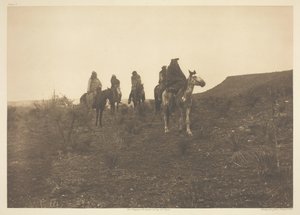 Wüstenwanderer - Apache von Edward Sheriff Curtis
