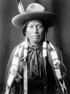 Jicarilla-Cowboy, New Mexico, ca. 1905, Foto Edward S. Curtis von Edward Sheriff Curtis