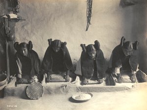 Die Mehlrinne - Hopi von Edward S. Curtis von Edward Sheriff Curtis