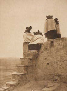 Die Tänzer beobachten, 1906 von Edward Sheriff Curtis