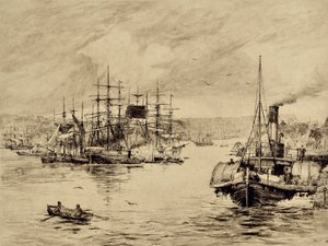 Der Tyne: Bei Shields, um 1880