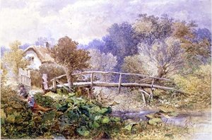 Am Tapsy Brook, Herefordshire von Edward Turner