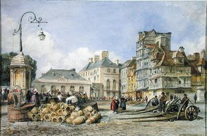 Ein Marktplatz auf dem Kontinent