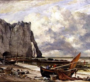 Etretat, Strand mit Bogen von Edward William Cooke